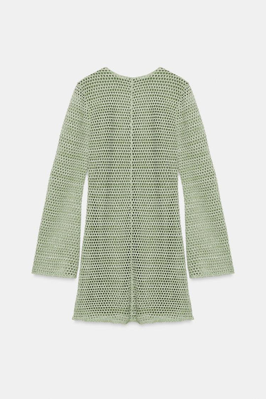 ROBE COURTE EN CROCHET ET FANTAISIE