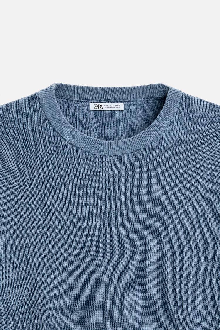 Pull en Maille perlée - Vert olive