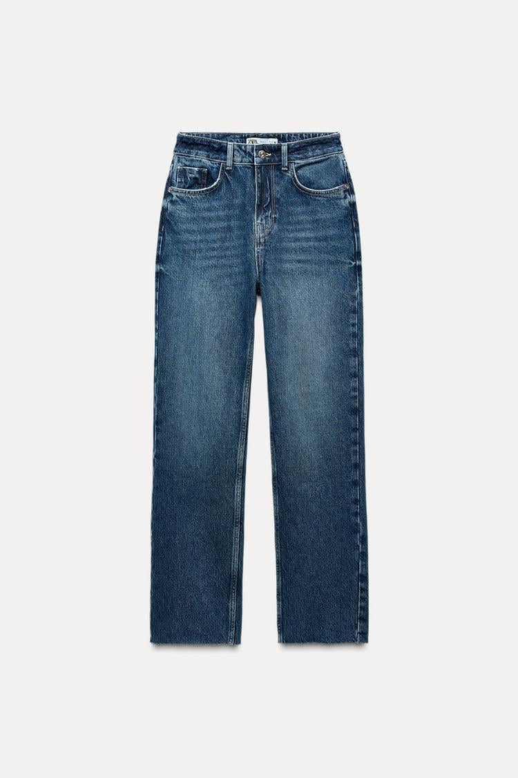 Jean z1975 droit à taille haute - Bleu