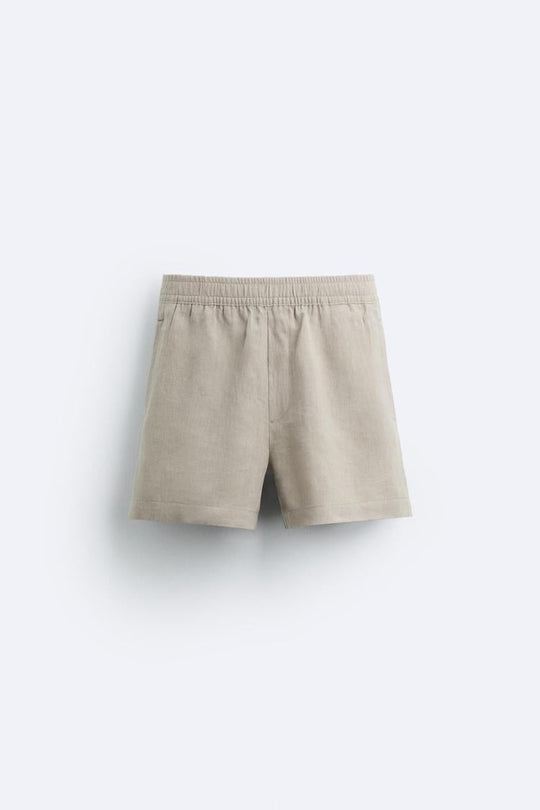 Short en Lin - Bleu Marine