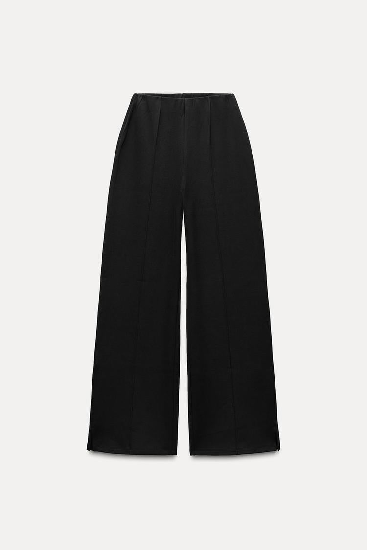 Pantalon interlock à ouverture - Noir