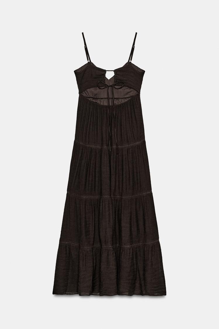ROBE LONGUE À BRETELLES