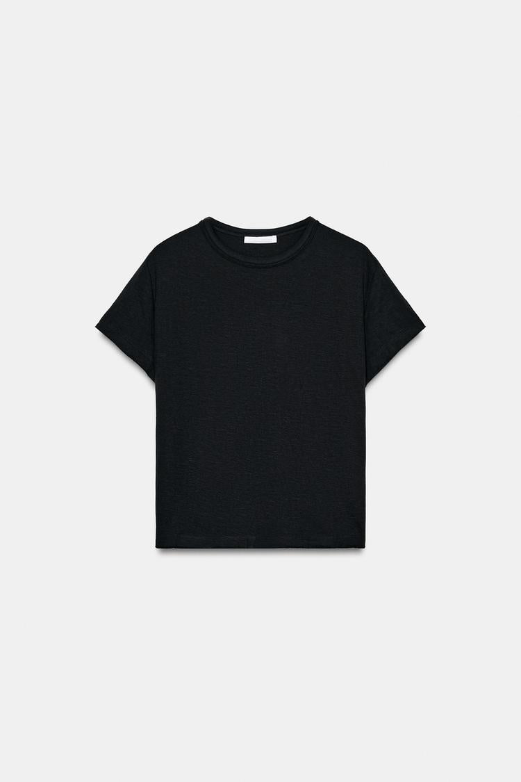 T-SHIRT COTON MANCHES COURTES