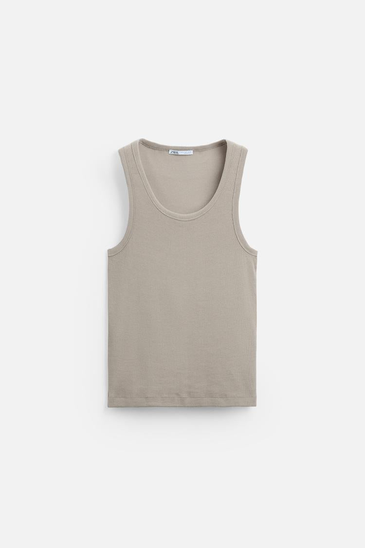 Débardeur Cotelé - Noir