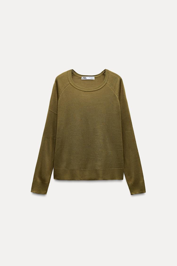 Pull basique en maille fine - Rouge
