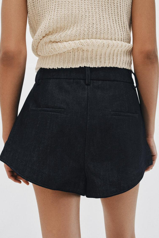 SHORT EN JEAN À PINCES ZW COLLECTION