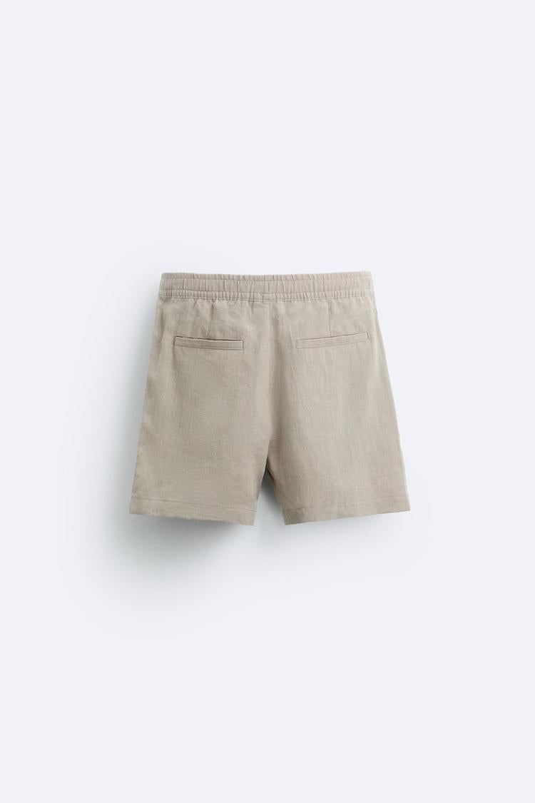 Short en Lin - Noir