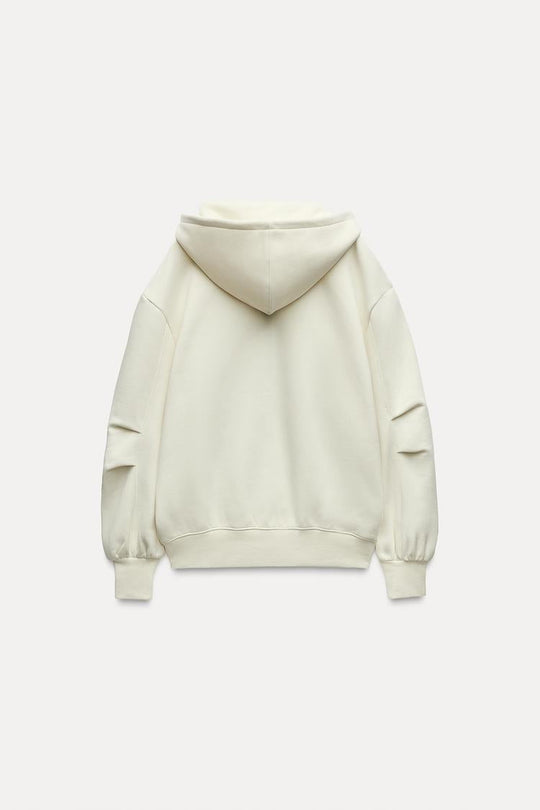 Sweat oversize à zip - Noir