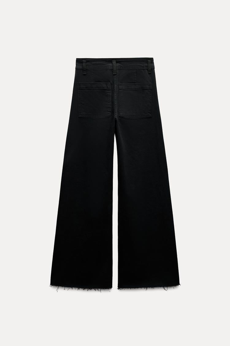 Jean collection zw marine droit a taille haute - Sable