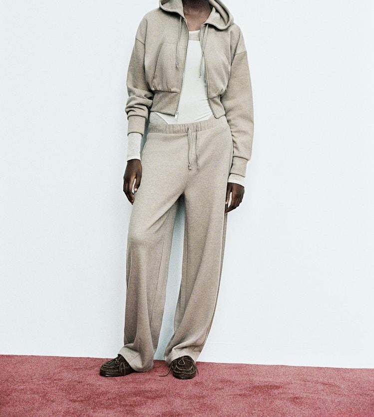 Sweat à capuche soft - écru