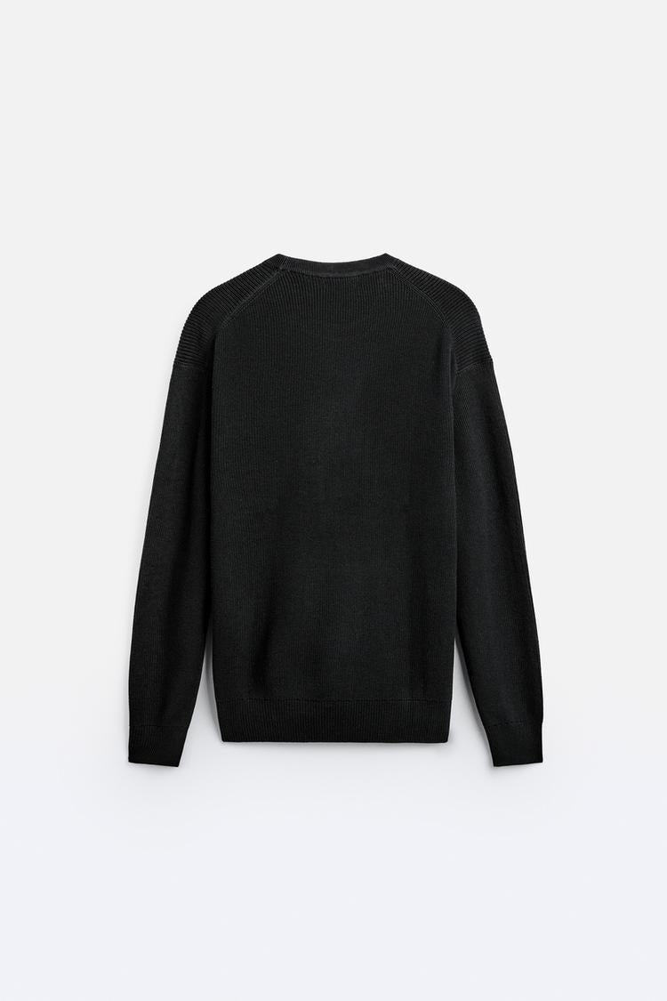 Pull en Maille perlée - Vert olive