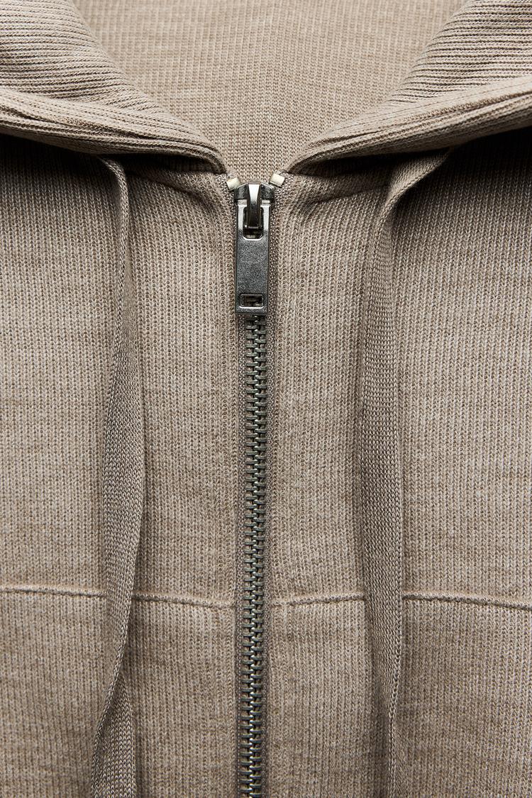 Sweat à capuche soft - Kaki