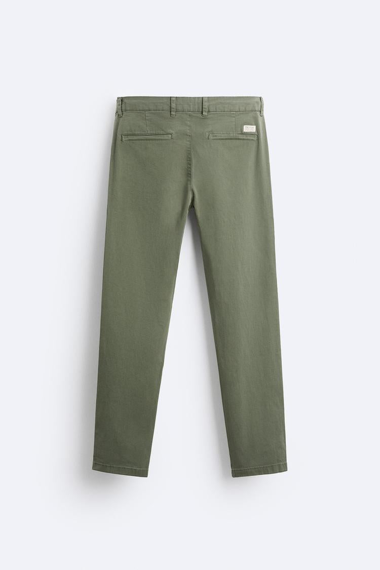 Pantalon chino coupe moulante - Gris