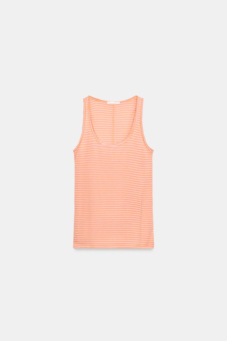 T-SHIRT RUSTIQUE À RAYURES