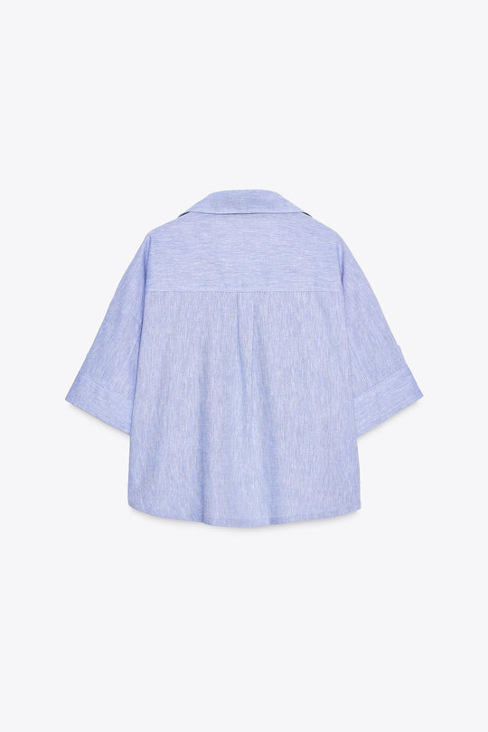 CHEMISE COURTE EN LIN