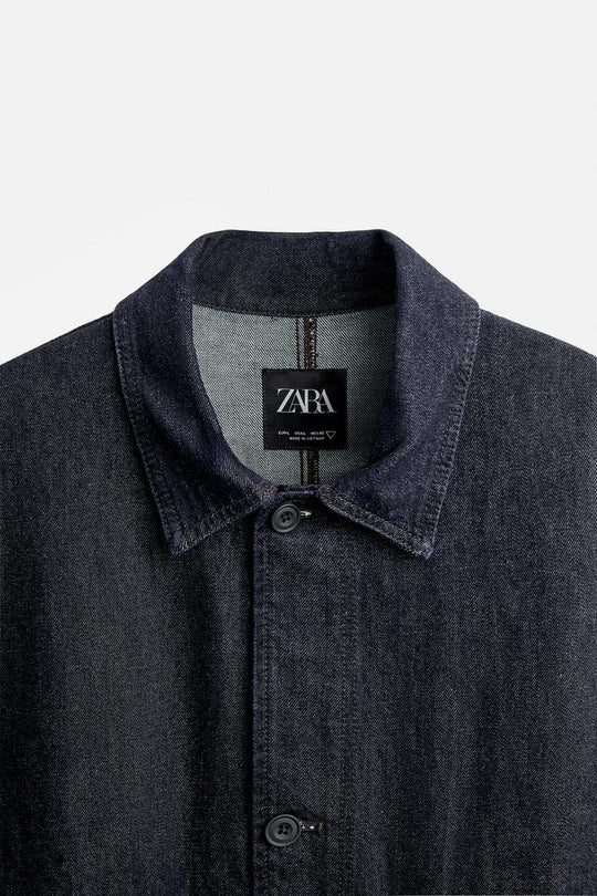 Veste en jean coupe carrée