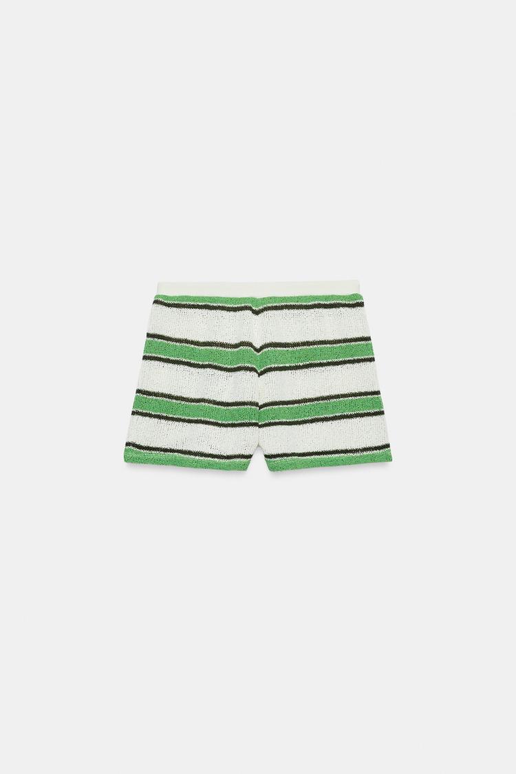 SHORT RUSTIQUE À RAYURES