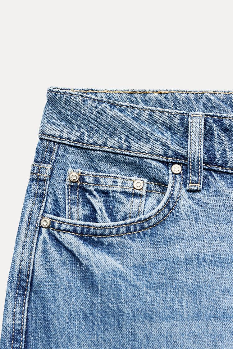 Jean z1975 à coupe large et taille haute - Bleu