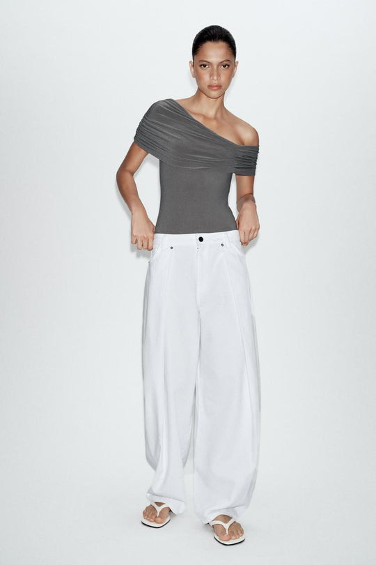 BODY ASYMÉTRIQUE À PLIS