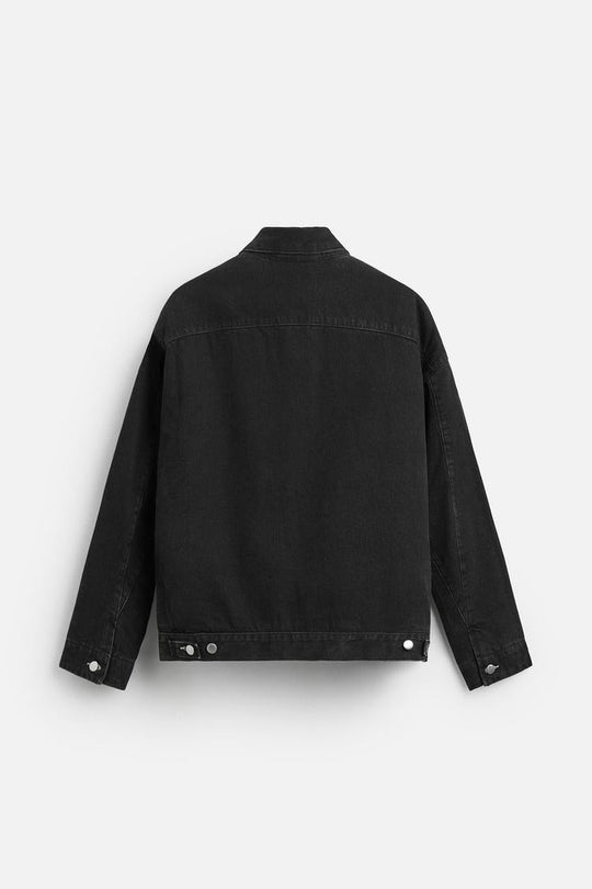 Veste en denim combinée