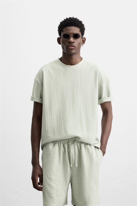 T-SHIRT RELAXED FIT STRUCTURÉ