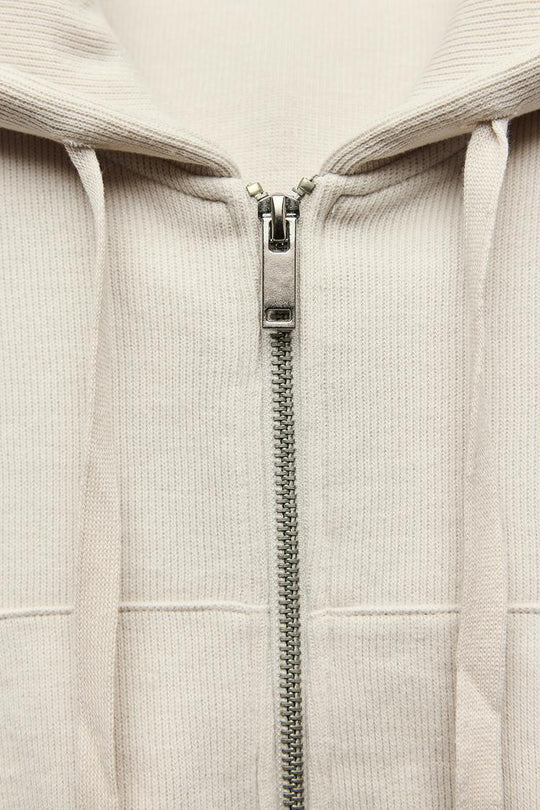 Sweat à capuche soft - écru