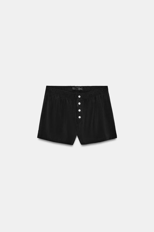 SHORT FLUIDE ÉLASTIQUE BOUTONS