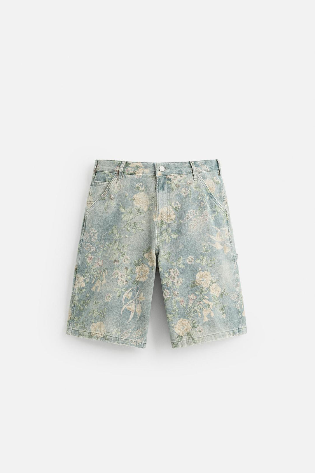 BERMUDA À POCHE DE CHARPENTIER À IMPRIMÉ FLORAL