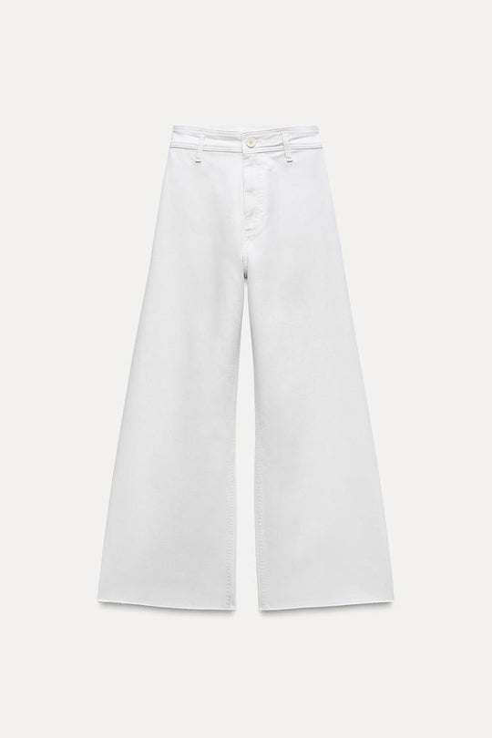 Jean collection zw marine droit a taille haute - Sable