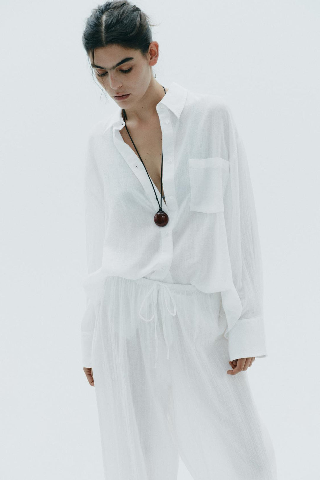 CHEMISE OVERSIZE EN GAZE