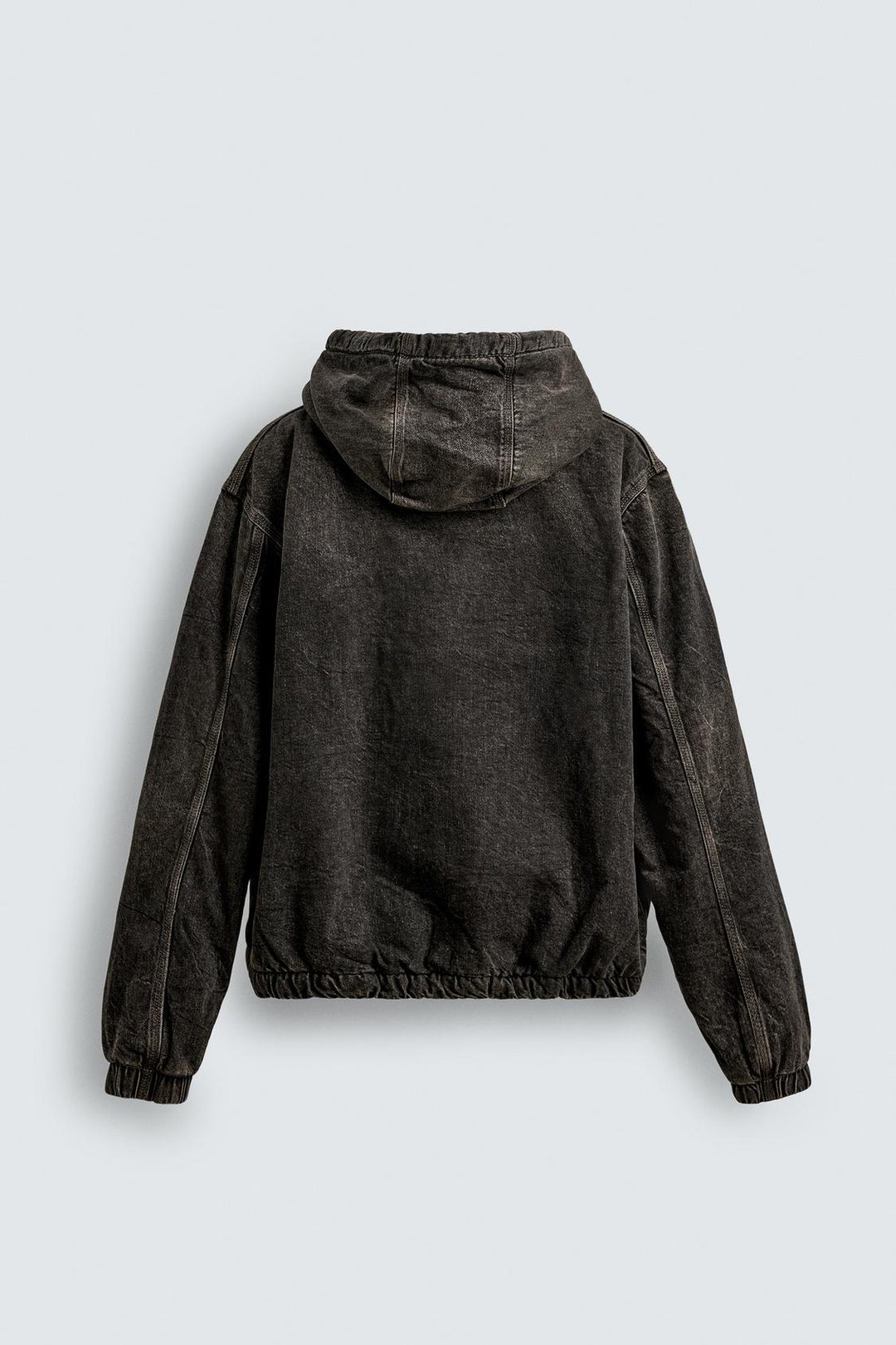 VESTE DÉLAVÉE À CAPUCHE