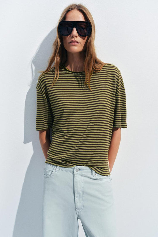 T-SHIRT À RAYURES RUSTIQUE