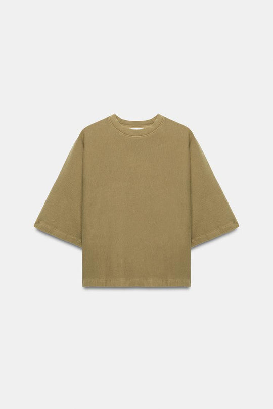 T-SHIRT MANCHES COURTES EFFET DELAVE