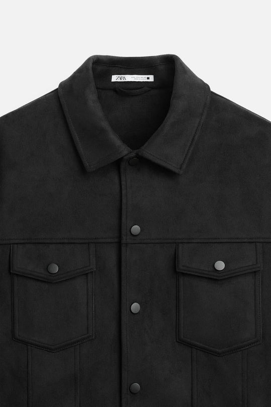 Blouson en matière synthétique - Beige