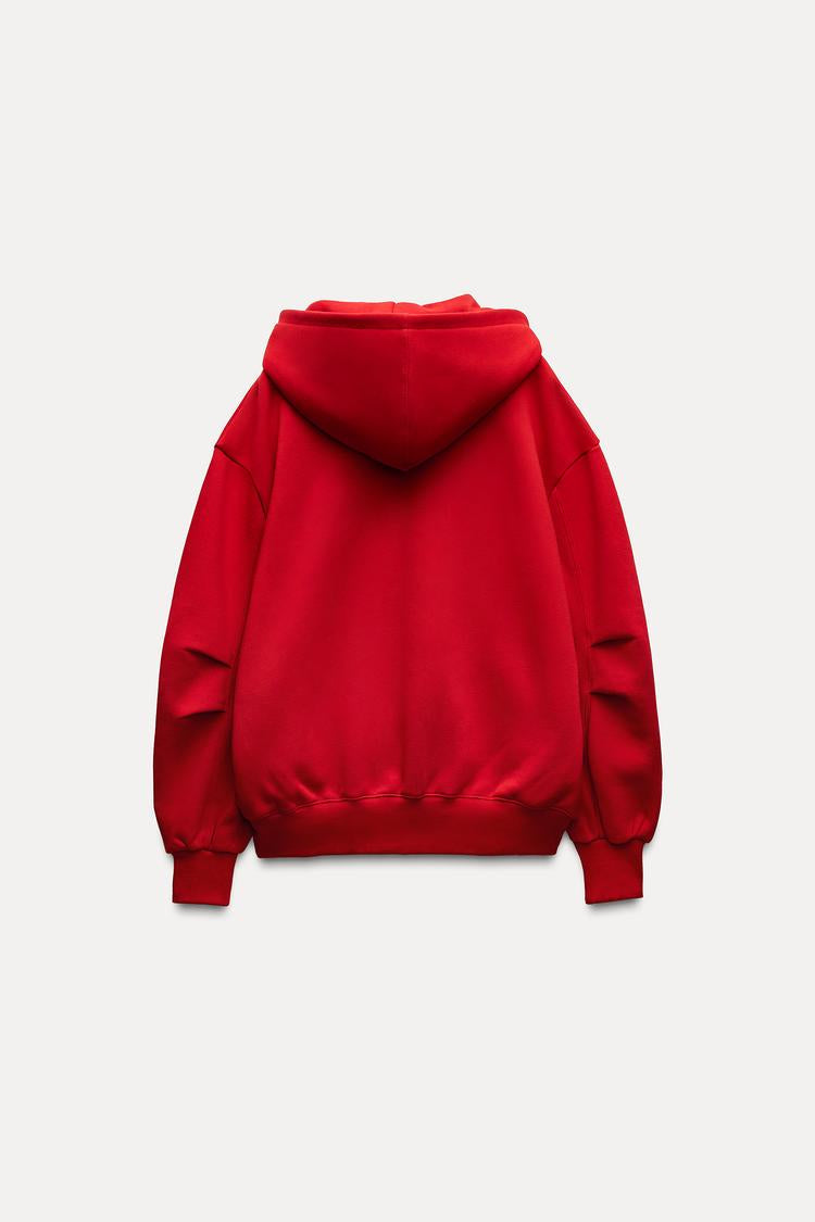 Sweat oversize à zip - Noir