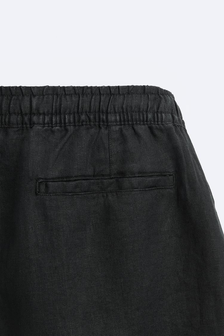 Short en Lin - Gris Taupe