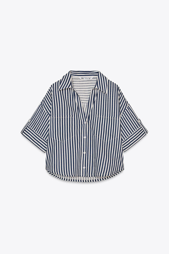 CHEMISE COURTE EN LIN