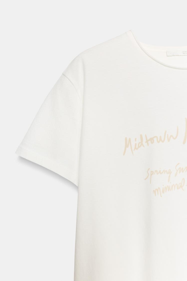 T-SHIRT INSCRIPTION MANCHES COURTES