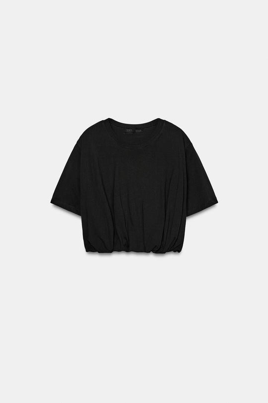 T-SHIRT COURT BOUFFANT
