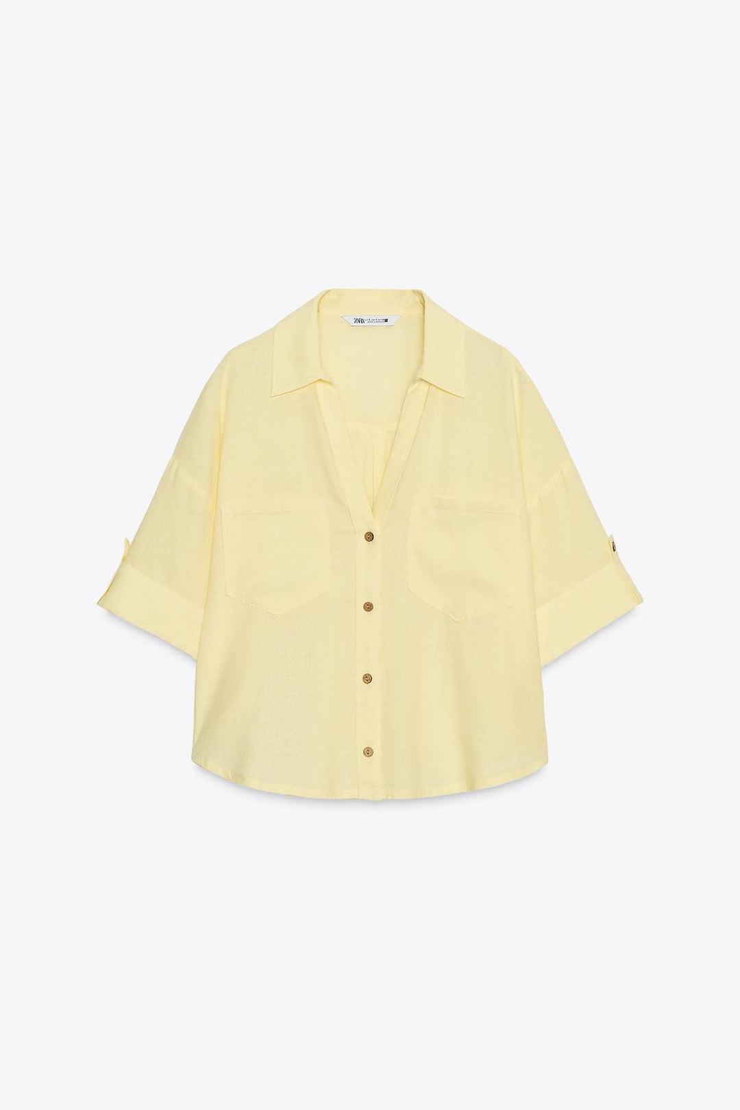CHEMISE COURTE EN LIN