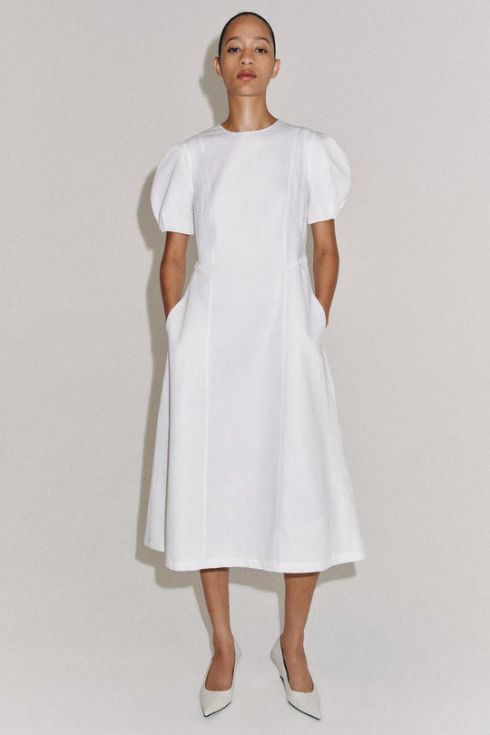ROBE MI-LONGUE AVEC LIN ZW COLLECTION