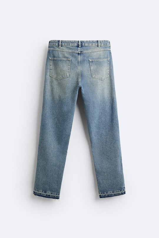 Jean flare fit zippé - Noir