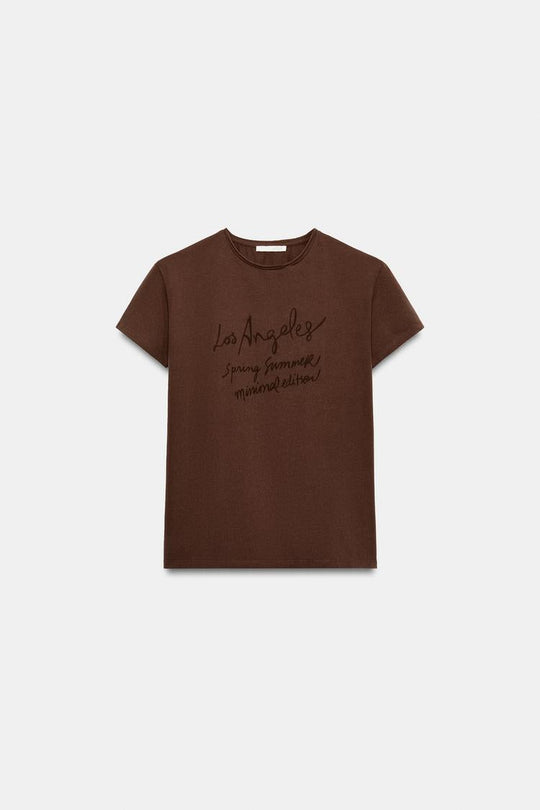 T-SHIRT INSCRIPTION MANCHES COURTES
