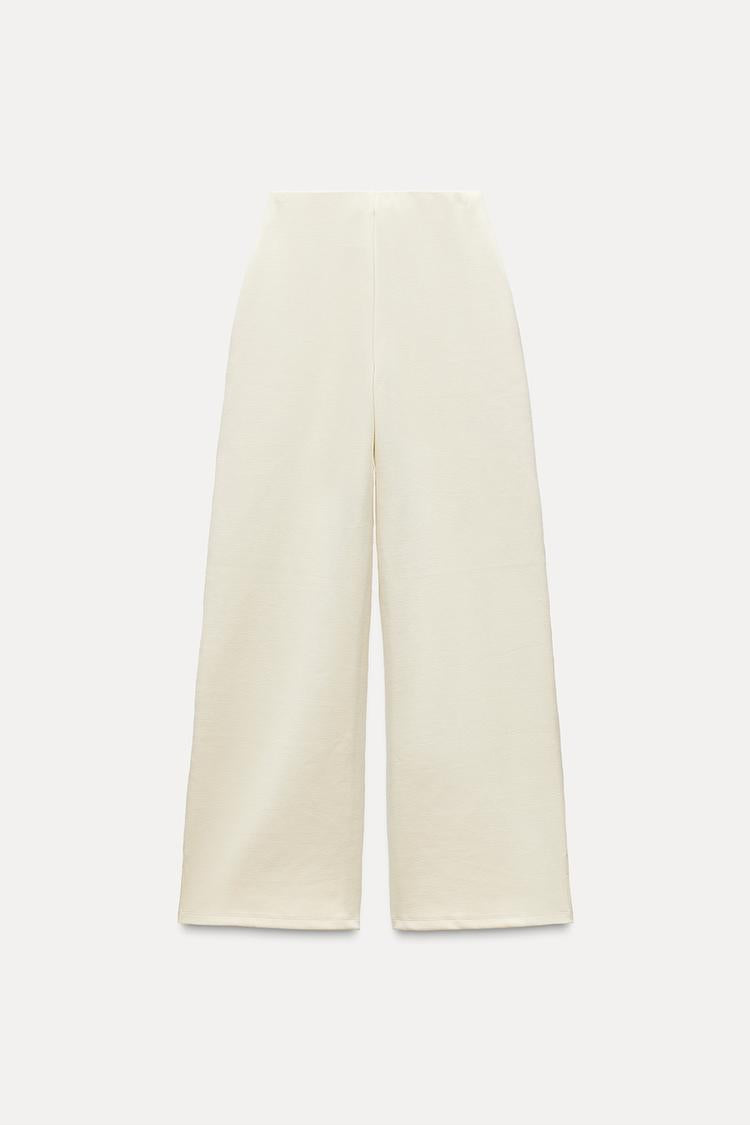 Pantalon interlock à ouverture - écru