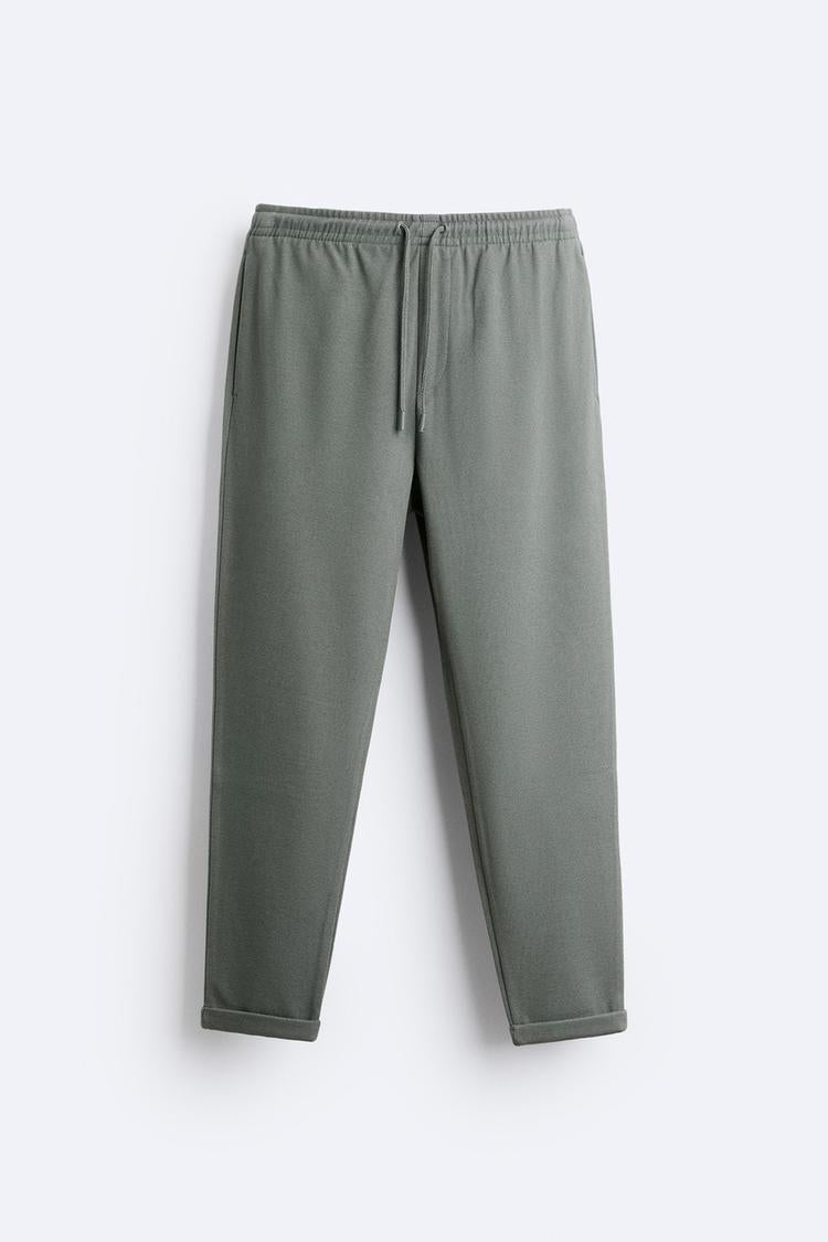 Pantalon style jogging - écrue