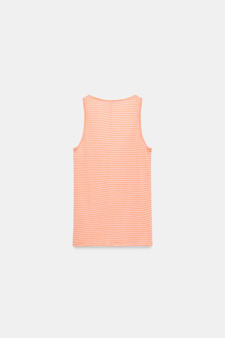 T-SHIRT RUSTIQUE À RAYURES