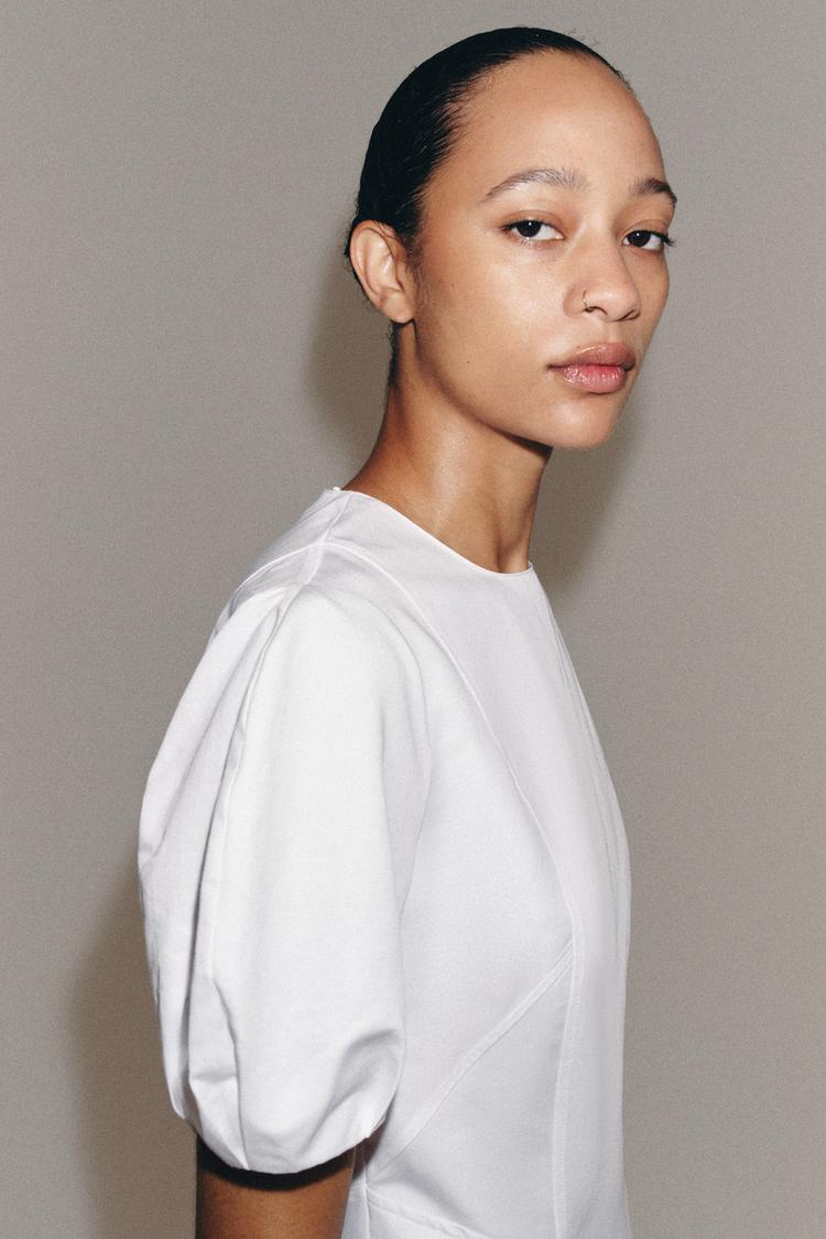 ROBE MI-LONGUE AVEC LIN ZW COLLECTION