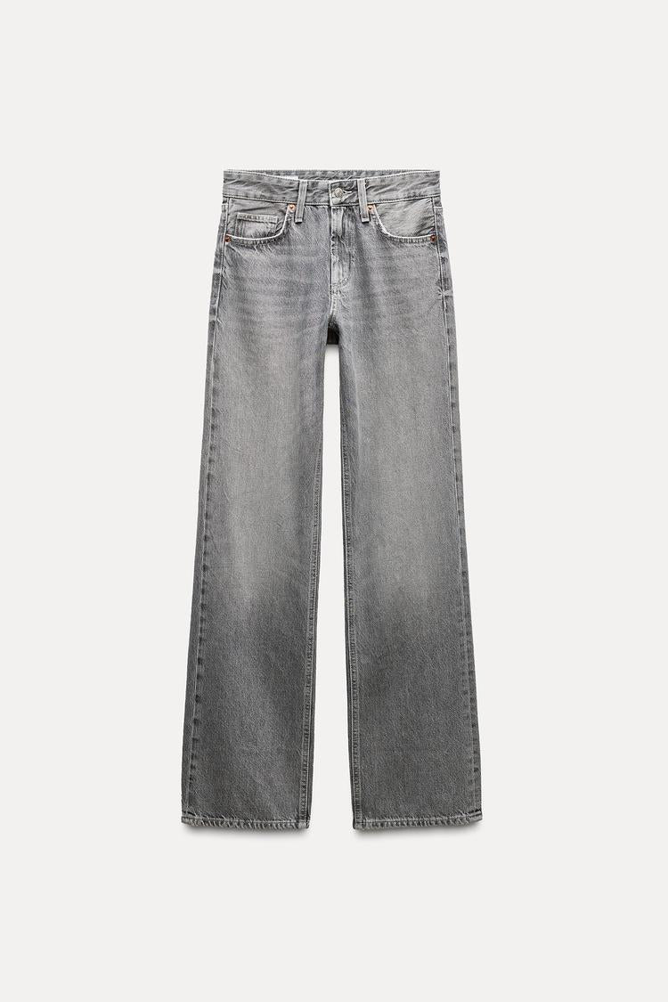 Jean trf wide leg taille normale - Bleu nuit