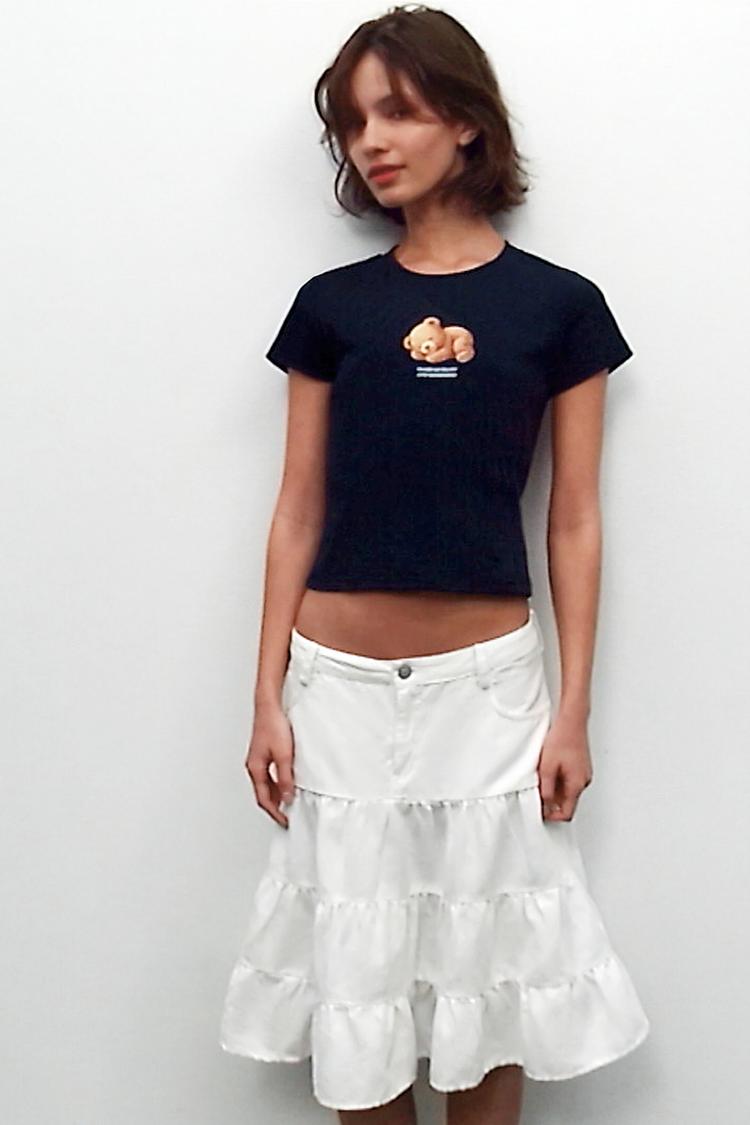 T-SHIRT OURS À MANCHES COURTES