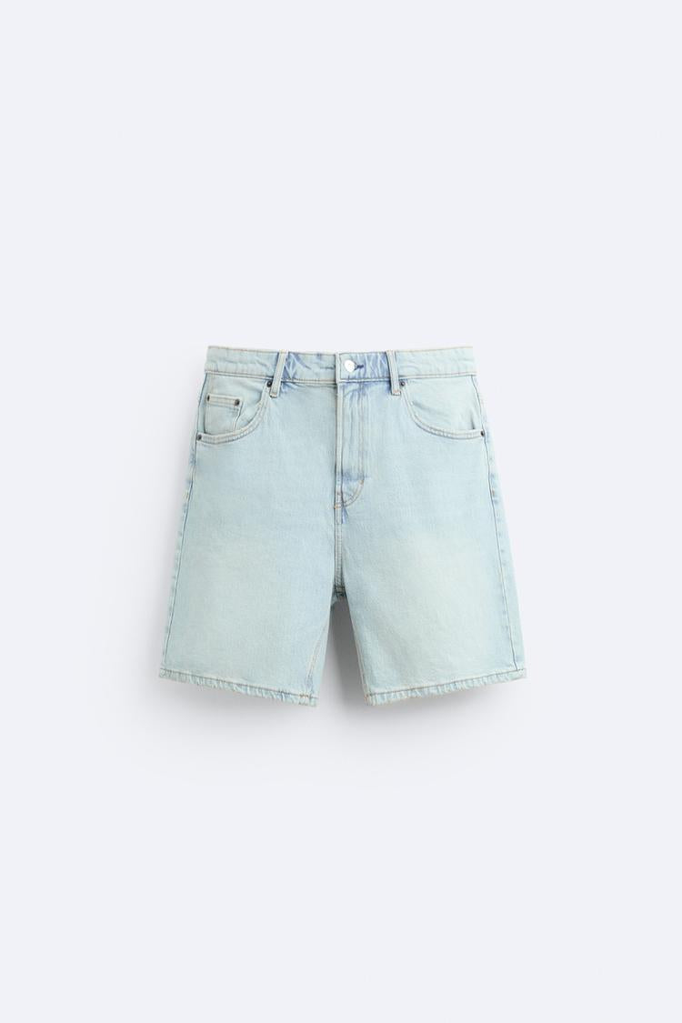 Short en Jean - Gris
